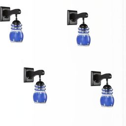 SOMIL Blue Glass Cylinder Printed Wall Lamps-image-110
