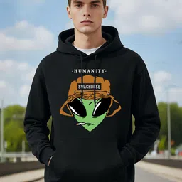 BENNY BROOKS Men Graphic Printed Full Sleeve Hooded Sweatshirt-picture-37