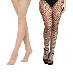 NESKA MODA Women Beige Stockings-image-61