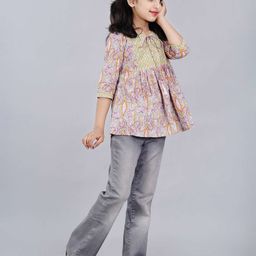 DMP FASHION Floral Print Puff Sleeve Top-image-64