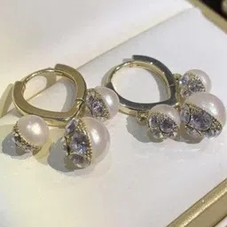 Arzonai Contemporary Half Hoop Earrings-picture-14