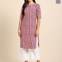 Anouk Rustic Women Pack Of 2 Ethnic Motifs Printed Crepe Kurta-68