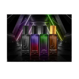 VILLAIN Men Set Of 4 Desire Revolver Gold Edition Revolver The Joker EDP - 20 ml Each image 2
