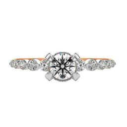VALANOVA Women 18 Kt 925 Sterling Silver Lab Grown 0.63 CT Diamond Ring 2.51 gm-image-11