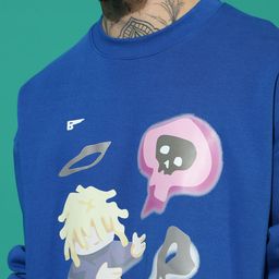 GRIFFEL Men Printed Oversized Tracksuit image 2