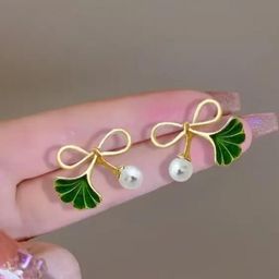 SZN Bow Shaped Studs Earrings-image-66