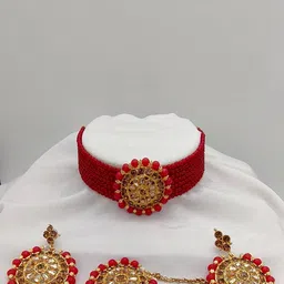 Anouk Women Red Jewellery Set-92