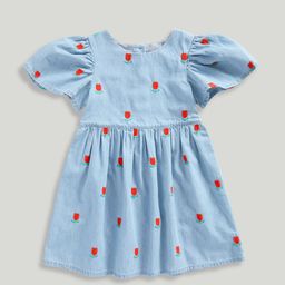mothercare Floral Print Flutter Sleeve A-Line Dress-15