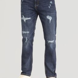 Snitch Men Smart Slim Fit Mildly Distressed Light Fade Stretchable Jeans-image-87