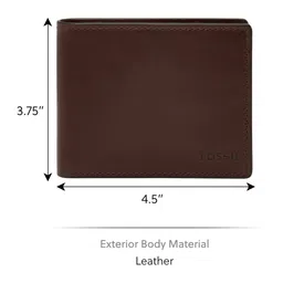 Fossil Men Leather Two Fold Wallet image 2