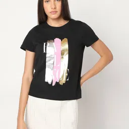 Vero Moda Women Typography Printed T-shirt-picture-30