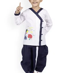 BAESD Boys Printed Regular Kurta with Dhoti Pants-45