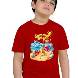 Chombooka Kids Sports Printed Applique T-shirt-picture-28