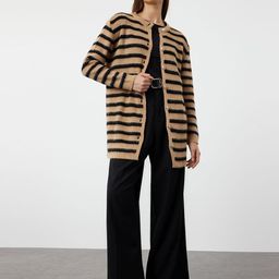 Trendyol Women Striped Longline Pullover-image-87