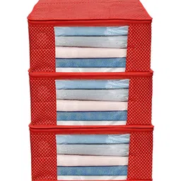 ANKIT INTERNATIONAL Red Set of 3 Super Strong Multi-Utility Organisers-16