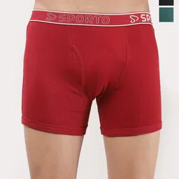 Sporto by Macho Pack Of 4 Mid-Rise Long Trunks-picture-36
