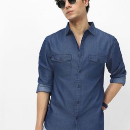 Urbano Fashion Men Opaque Casual Shirt-image-59