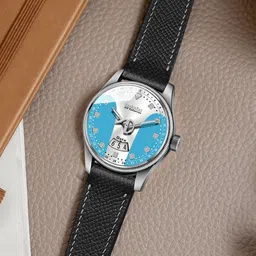 DOUBLERUN Men Dial & Leather Straps Analogue Multi Function Watch H05N10027-38