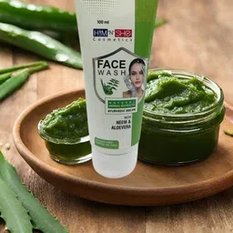 Him'N'She Neem & Aloe Vera Face Wash - 100 ml-image-56