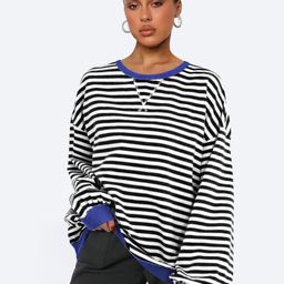 JC Mode Women Striped Sweatshirt-image-95