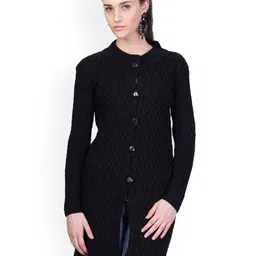 MONTREX Women Self-Design Single-Breasted Overcoats-image-76