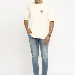 Basics Men Blade Low-Rise Low Distress Heavy Fade Stretchable Jeans-image-39