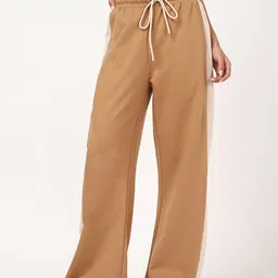 Bewakoof AIR Women Mid-Rise Cotton Wide Leg Flared Trouser-image-78