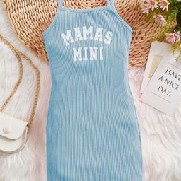 Miss & Chief Girls Solid Shoulder Straps Bodycon Dress-image-56