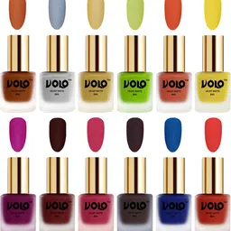 VOLO Set Of 12 Velvet Matte Nail Polish - 8 ml Each-53