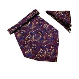 Paisley Design Cravats & Pocket Square Combo-image-76