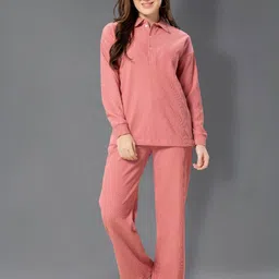 cherrylavish Drop Shoulder Sleeves Shirt With Trousers-image-33
