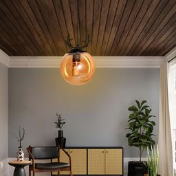 GAUVIK Yellow Glass Ceiling Lamp-17