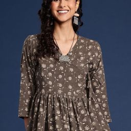 Taavi Dabu Printed Pure Cotton Wrap Top-picture-3