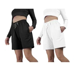 NOTWILD Women Pack of 2 Training or Gym Shorts-image-7