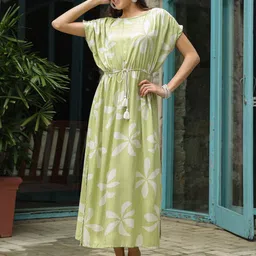 SANSKRUTIHOMES Printed Maxi Nightdress-image-61