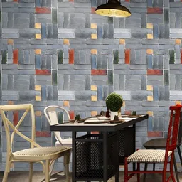 INDIAN ROYALS Grey & Green Printed Self-Adhesive & Durable WallSticker-7