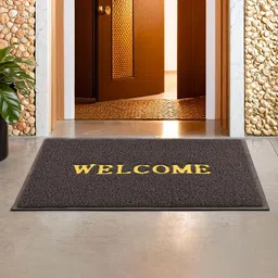 Kuber Industries 4-Pcs Blue & Brown Rectangular Doormats image 5
