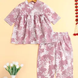The Magic Wand Girls Printed Top with Palazzos-image-70