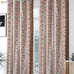 Galaxy Home Decor Pink Set of 2 Long Door Curtain-picture-19
