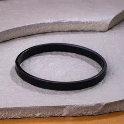 The Roadster Lifestyle Co Men Rhodium-Plated Kada Bracelet-image-49