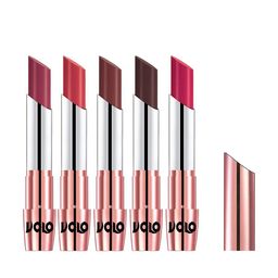 VOLO Set Of 5 Creme Matte Lipstick 3.5gEach - Cherry31-Peach33-Coffee34-Chocolate35-Pink44-image-79