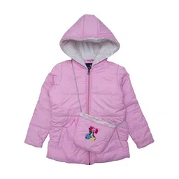 White Snow Girls Quilted Jacket with Embroidered-image-62