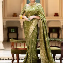 AMRUTKALA SAREES Woven Design Banarasi Saree-image-61