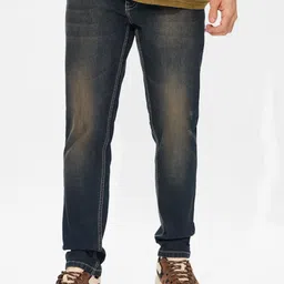 The Souled Store Men Slim Fit Mid-Rise Heavy Fade Stretchable Jeans-image-22