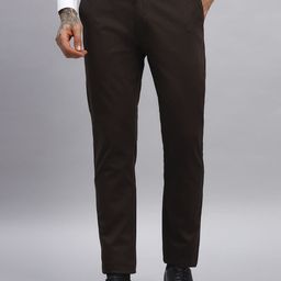 AAAI Enterprises Men Relaxed Straight Leg Mid-Rise Slim Fit Chinos Trousers-image-82