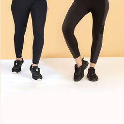 KRONMENINEN Pack Of 2 4Way Stretchable Skinny Fit Rapid Dry Ankle Length Tights-image-94