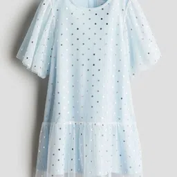 H&M Foil-Print Tulle Dress-picture-53