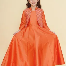 Bitiya by Bhama Embroidered Fit & Flare Maxi Dress-image-55