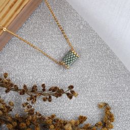 Threads & Beads Brass Gold-Plated Handcrafted Necklace-image-81