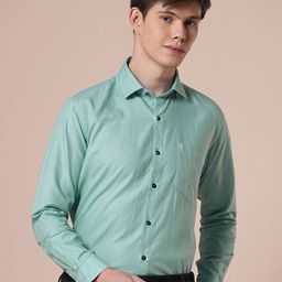 John Philips Men Premium Slim Fit Solid Spread Collar Casual Shirt-image-58